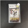 Image 1 : SIDNEY CROSBY GRADED CARD WITH GAME USED JERSEY PIECE GRADED 10