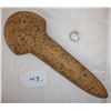 Image 1 : Granite Spud  8 3/8" L  Yellow and black granite