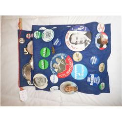 Large Collection of Political Buttons