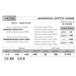 HARMON DITTO H058