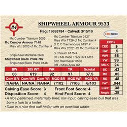 SHIPWHEEL ARMOUR 9533