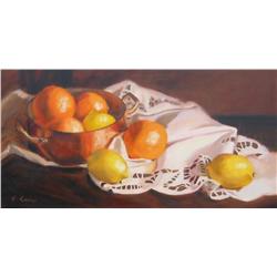Sue Cowan AFCA (Canadian, 1952 - ), Oranges, Lemons & Lace