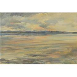 Kathleen Margaret England FCA (Canadian, 1980 - ), Northern Sunrise from Stuart Lake, B.C. 1968