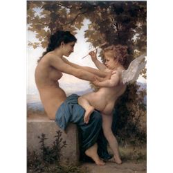 William Bouguereau - A Young Girl Defending Herself Against Eros