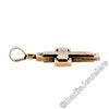Image 4 : Victorian 8kt Rose Gold Reversible Brushed Finish Cross Pendant