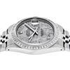 Image 7 : Rolex Mens SS Meteorite Diamond Princess Cut 36MM Datejust Wristwatch