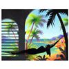 Image 1 : Ken Shotwell, "Miranda On The Veranda" Hand Signed Original Panting on Board wit