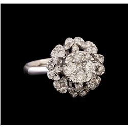 14KT White Gold 0.84 ctw Diamond Ring