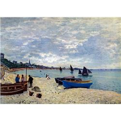 Claude Monet - The Beach at Sainte Adresse #2