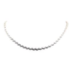 1.50 ctw Diamond Necklace - 14KT White Gold