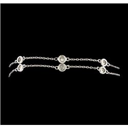 1.25 ctw Diamond Bracelet - 14KT White Gold