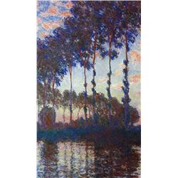 Claude Monet - Poplars, Sunset