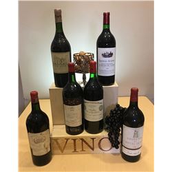 SIX PRISTINE MAGNUMS OF  FIRST GROWTH BORDEAUX