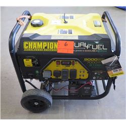 Champion 7000W Generator, Dual Fuel (Starts & Runs, Battery Required Jumpstart)