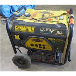 Champion 7000W Generator, Dual Fuel (Starts & Runs, Battery Required Jumpstart)