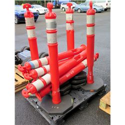 Delineators with 12 lb base
