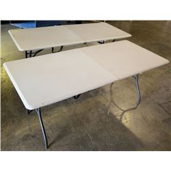 2 Lifetime 6' Folding Tables