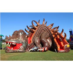 Ninjasaur Inflatable Slide