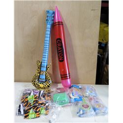 Mixed Box: Inflatable Crayon, Inflatable Guitar, Paddle Game