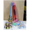 Image 1 : Mixed Box: Inflatable Crayon, Inflatable Guitar, Paddle Game