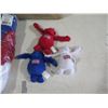 Image 2 : Qty 108 Plush Animals: Red/White/Blue Gorillas