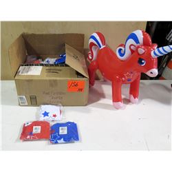 Qty 144 Patriotic Unicorn Inflatable