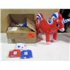 Image 1 : Qty 144 Patriotic Unicorn Inflatable