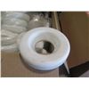 Image 2 : Qty 57 - Plastic White Rings. Parts for Ping Pong Toss game