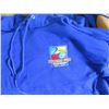 Image 2 : Qty 10 - Asst sizes, Royal Blue Hoodies (most blank)