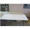 Image 2 : Qty 4 - 6' White/Beige Plastic Tables