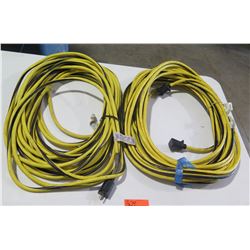 Qty 2 - 100' 10 guage extention cords