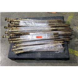 Contents of Pallet: 1" Tent Stakes (3 feet - 4 feet)