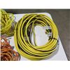 Image 2 : Mix lot of Extension Cords  1- 100' 10 guage cord, 2-12 guage cords and one 14 guage cord.