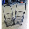 Image 1 : Qty 2 - Folding Shopping cart on wheels