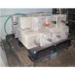 Pallet of Cement Blocks, Qty 22 (used for EZ corner type of tents with 1" poles)