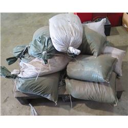 Pallet full of "gravel" sand bags.