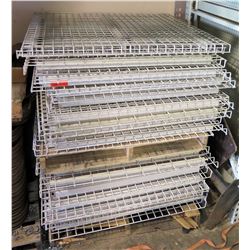 Approximately 35 Pallet Rack wire decking