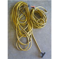 Qty 2 - 100 foot long Extension Cords 10 guage