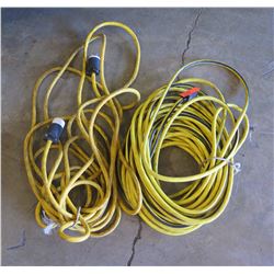Qty 1 - 100 foot long Extension Cord and 10 guage cord with special twist connections