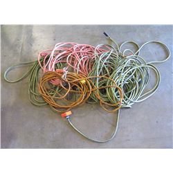 Qty 6 - Mixed Extension cords mix size and guage size