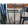 Image 2 : Mixed lot of clothes display racks.   As shown.   Some casters missing.   No ring for silver racks.