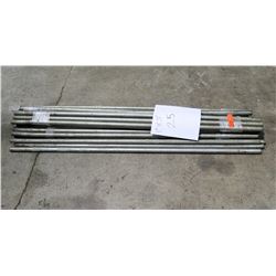 Qty 25 - Galvanized 1"x5' Poles - used for tents