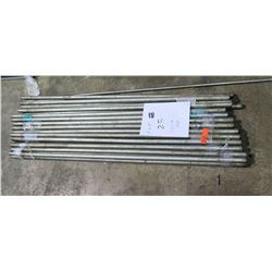 Qty 25 - Galvanized 1"x5' Poles - used for tents