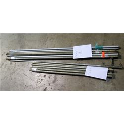 Qty 12 - Galvanized 1"x 6'.6" Poles/ Qty 7 - 1"x4'4" Galvanized Poles