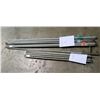 Image 1 : Qty 12 - Galvanized 1"x 6'.6" Poles/ Qty 7 - 1"x4'4" Galvanized Poles