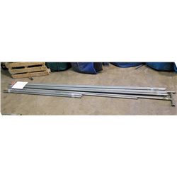 Qty 10 - Galvanized 1"x10' Poles