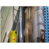 Image 4 : Mixed lot corner of warehouse.   2x3 pieces of wood, 2x12 wood, large roll of carpet, large roll of 