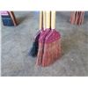 Image 3 : Qty 5 - Rattan Brooms 58" long - Rattan and Plastic Brooms
