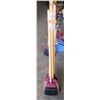 Image 1 : Qty 5 - Rattan Brooms 58" long - Rattan and Plastic Brooms