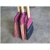 Image 2 : Qty 5 - Rattan Brooms 58" long - Rattan and Plastic Brooms